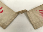 Japanese Buddhist Costume Surplice Sash Vtg Zenkoji Nagano White Red BA602