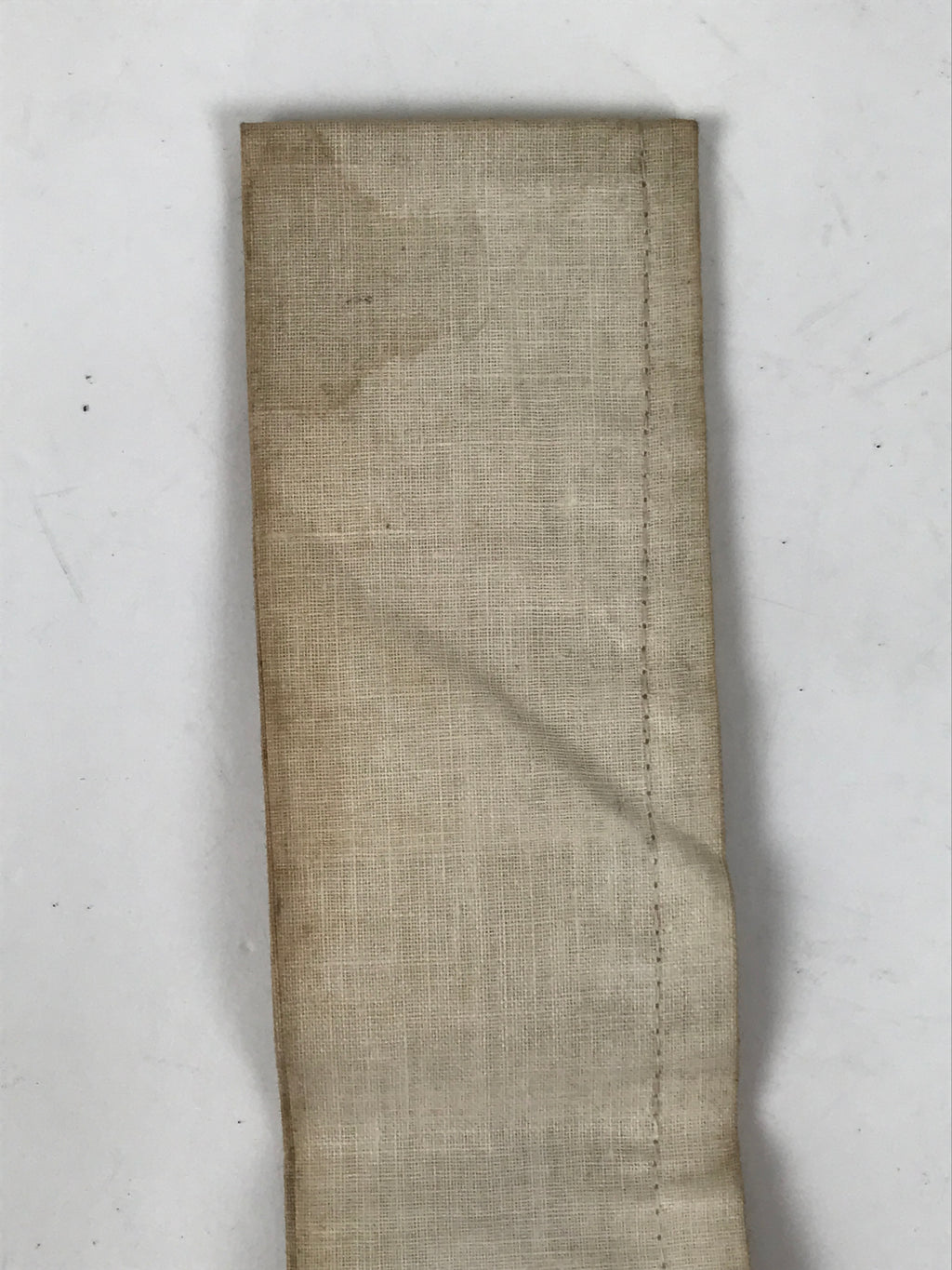 Japanese Buddhist Costume Surplice Sash Vtg Zenkoji Nagano White Red BA602