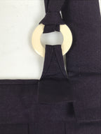 Japanese Buddhist Costume Surplice Vtg Apron Purple Rakusu Kesa Handmade BA695