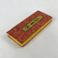 Japanese Buddhist Death Register C1970 Hand-Written Kakocho Red Gold BA197