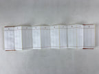 Japanese Buddhist Death Register C1970 Unused Empty Kakocho Red Gold BA228
