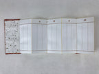 Japanese Buddhist Death Register C1970 Unused Empty Kakocho Red Gold BA228