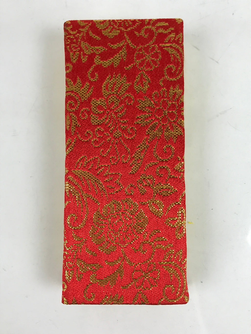 Japanese Buddhist Death Register Vtg Unused Empty Kakocho Red Gold BA521