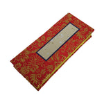 Japanese Buddhist Death Register Vtg Unused Empty Kakocho Red Gold BA521