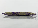 Japanese Buddhist Decorative Fabric Pillow Vtg Purple Gold Chrysanthemum BA879
