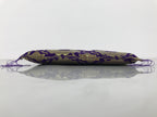 Japanese Buddhist Decorative Fabric Pillow Vtg Purple Gold Chrysanthemum BA880