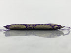 Japanese Buddhist Decorative Fabric Pillow Vtg Purple Gold Chrysanthemum BA881