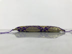 Japanese Buddhist Decorative Fabric Pillow Vtg Purple Gold Chrysanthemum BA882