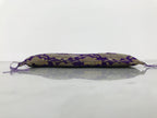 Japanese Buddhist Decorative Fabric Pillow Vtg Purple Gold Chrysanthemum BA882