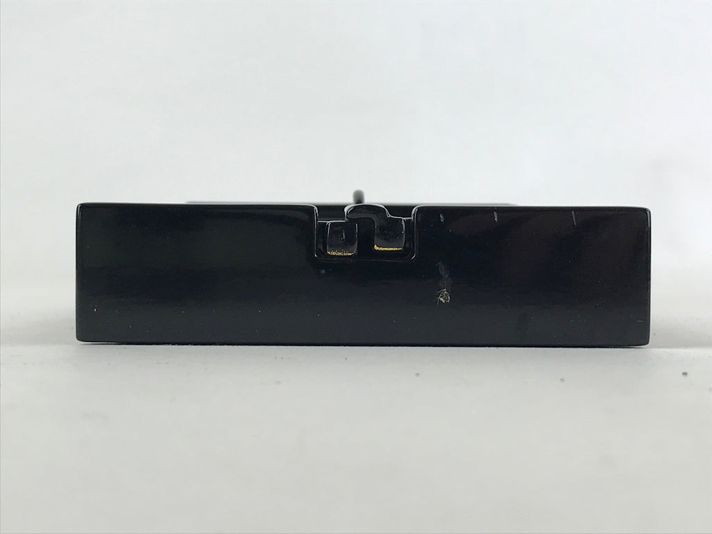 Japanese Buddhist Icon Lacquer Mini Altar Vtg Black Gold Hongwanji BA118