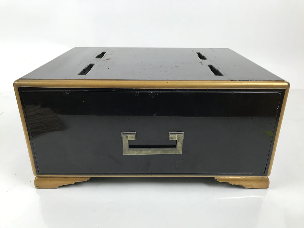 Japanese Buddhist Lacquered Hedai Shokendai Sutra Book Reading Stand Makie BA721