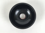 Japanese Buddhist Lacquered Wooden Orin Singing Bell Stand Vtg Red Round BA917