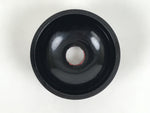 Japanese Buddhist Lacquered Wooden Orin Singing Bell Stand Vtg Red Round BA917