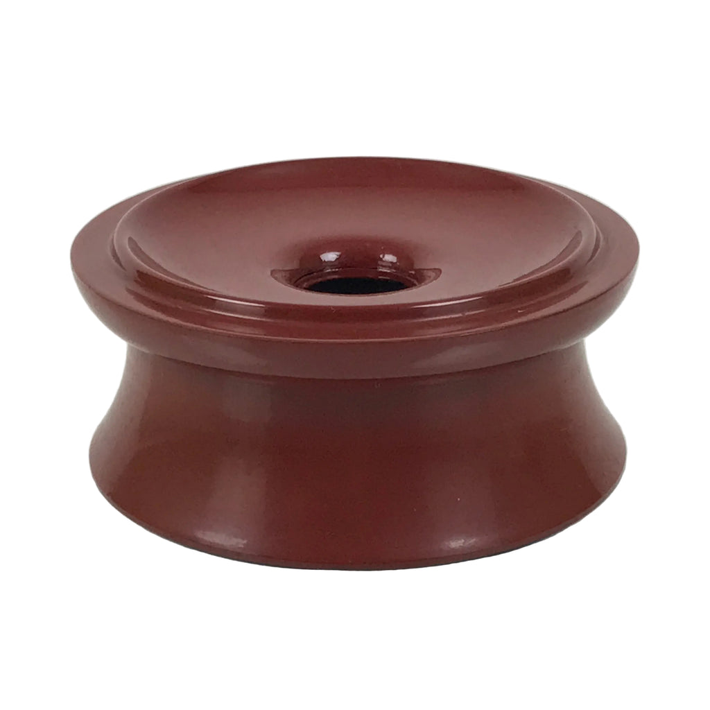 Japanese Buddhist Lacquered Wooden Orin Singing Bell Stand Vtg Red Round BA917