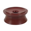 Japanese Buddhist Lacquered Wooden Orin Singing Bell Stand Vtg Red Round BA917