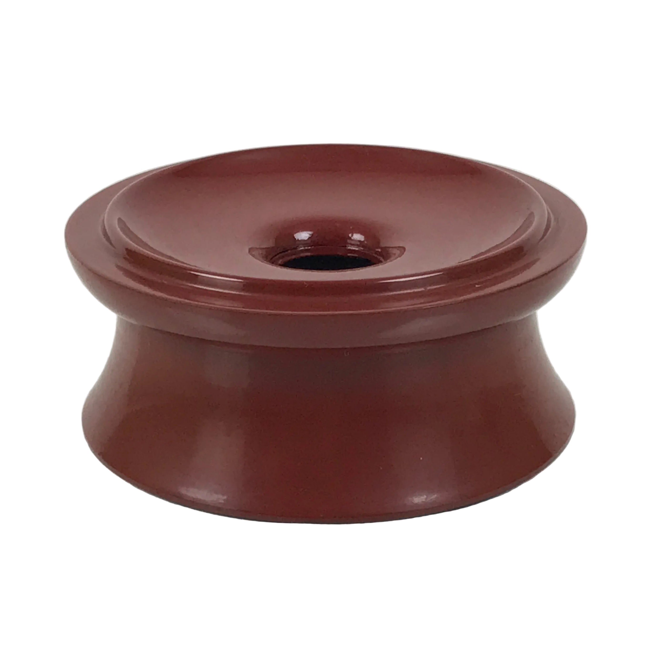 Japanese Buddhist Lacquered Wooden Orin Singing Bell Stand Vtg Red Round BA917