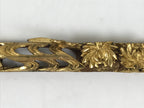 Japanese Buddhist Maejoku Altar Table Lacquer Wood Spare Part Gold Floral BP33