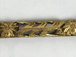 Japanese Buddhist Maejoku Altar Table Lacquer Wood Spare Part Gold Floral BP33