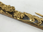 Japanese Buddhist Maejoku Altar Table Lacquer Wood Spare Part Gold Floral BP33