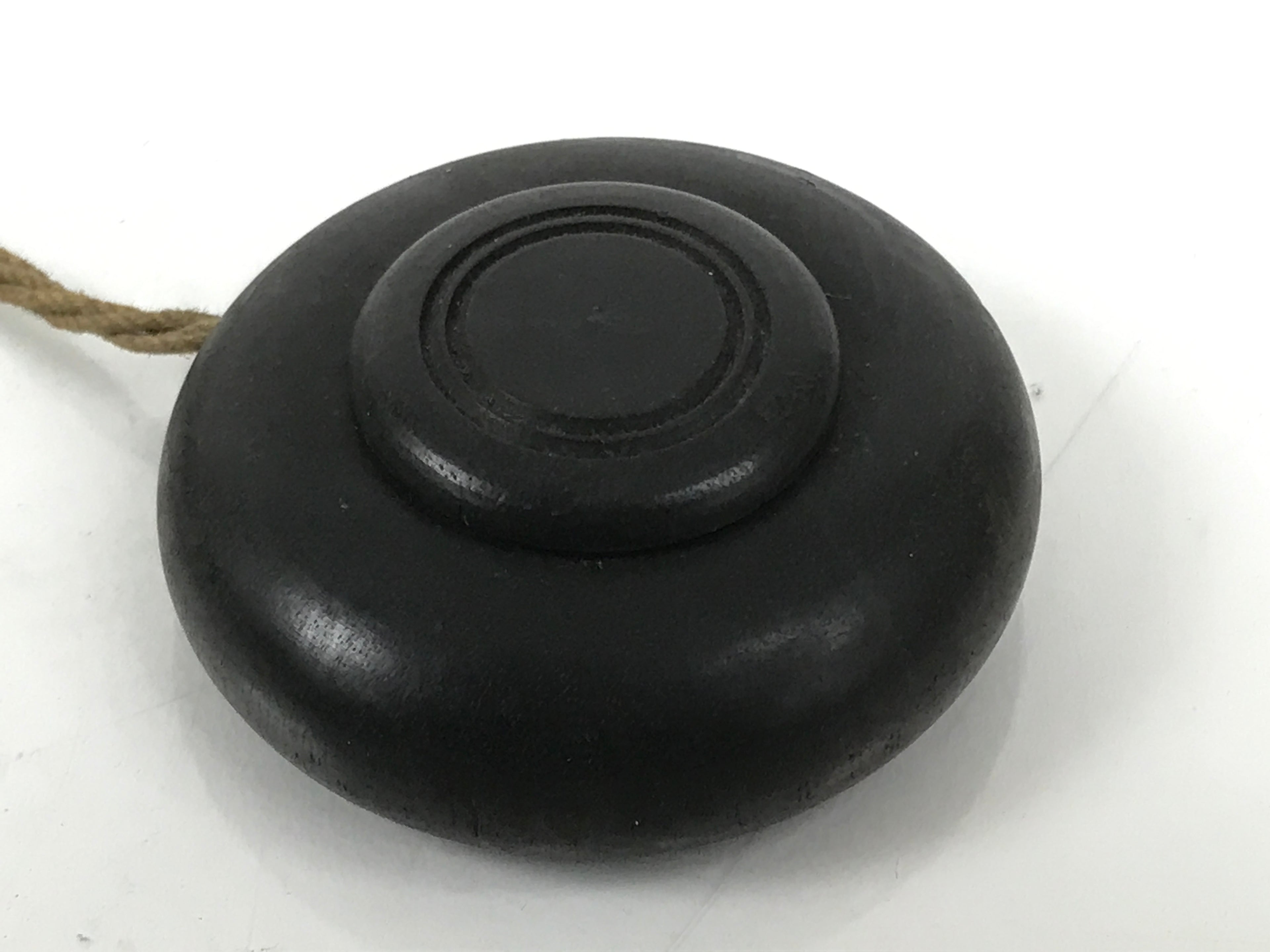 Japanese Buddhist Metal Prayer Handbell Kongorei Wood Incense Container BA619