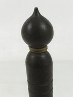 Japanese Buddhist Metal Prayer Handbell Kongorei Wood Incense Container BA619