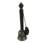 Japanese Buddhist Metal Prayer Handbell Kongorei Wood Incense Container BA619