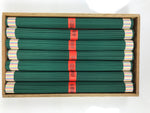 Japanese Buddhist Offer Incense Sticks Senko Vtg Boxed 7 Bundles Green IN19