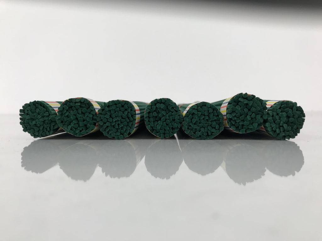 Japanese Buddhist Offer Incense Sticks Senko Vtg Boxed 7 Bundles Green IN19