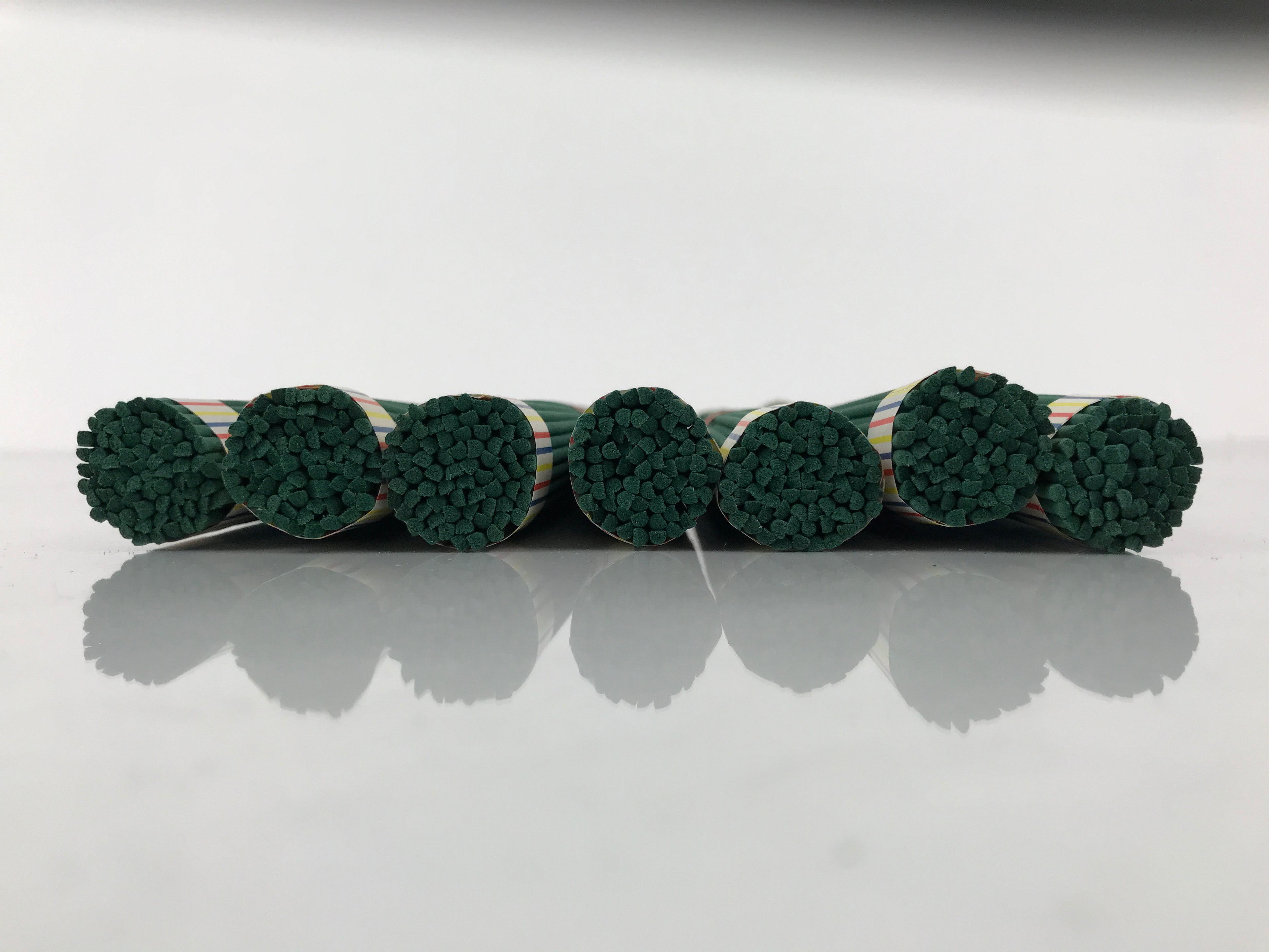Japanese Buddhist Offer Incense Sticks Senko Vtg Boxed 7 Bundles Green IN19