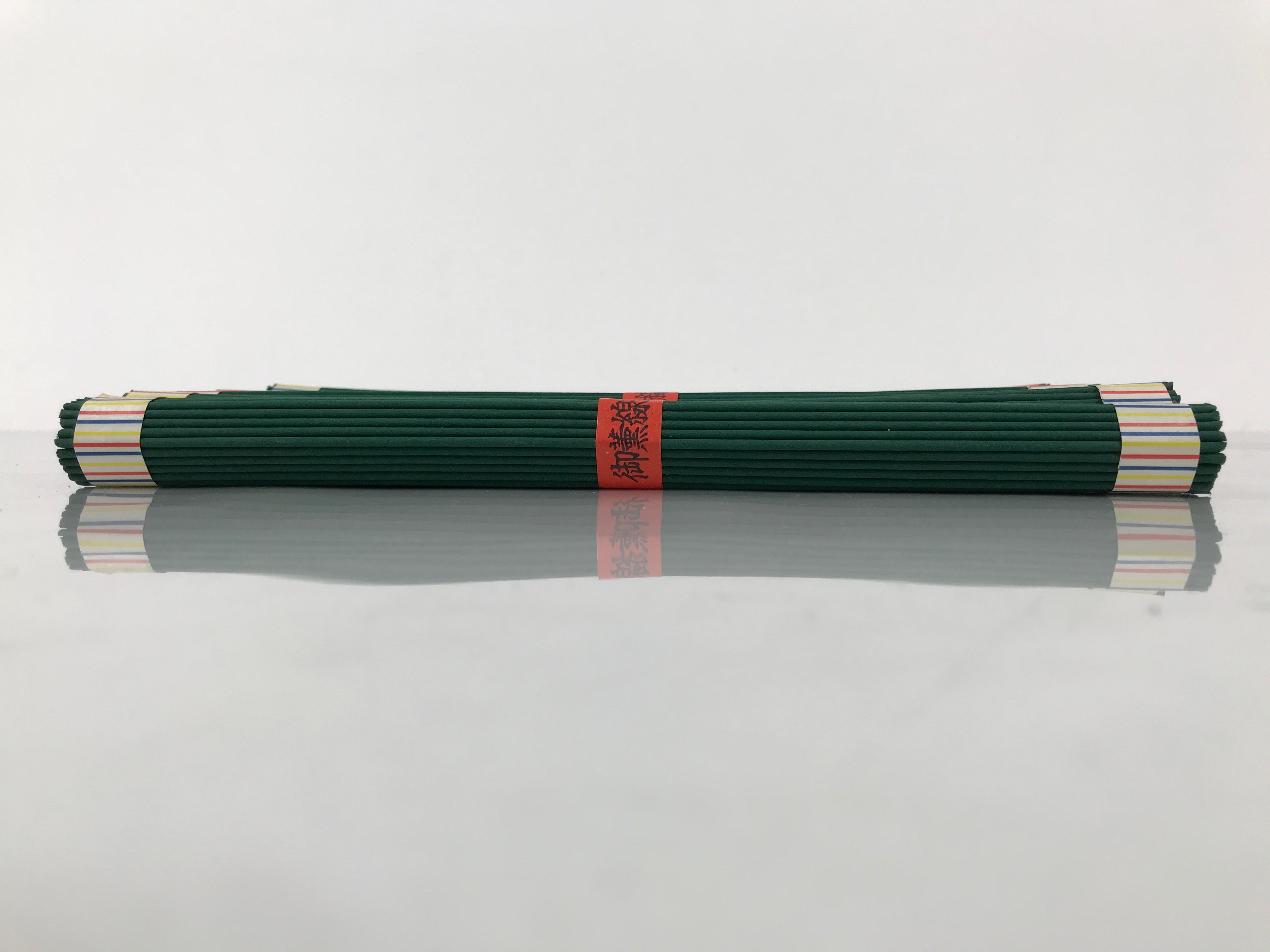 Japanese Buddhist Offer Incense Sticks Senko Vtg Boxed 7 Bundles Green IN19