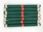Japanese Buddhist Offer Incense Sticks Senko Vtg Boxed 7 Bundles Green IN19