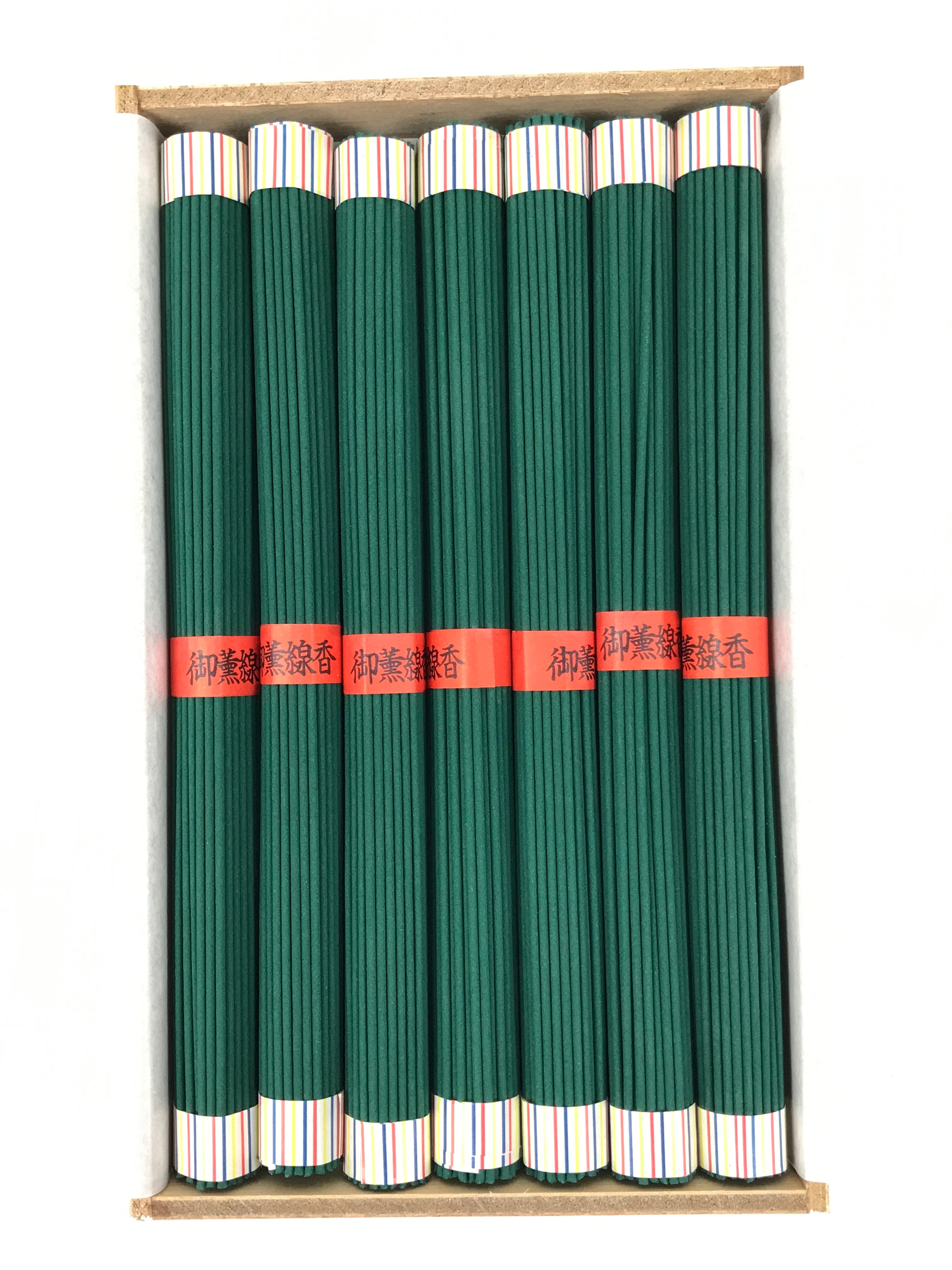 Japanese Buddhist Offer Incense Sticks Senko Vtg Boxed Green Kakumeiko IN37