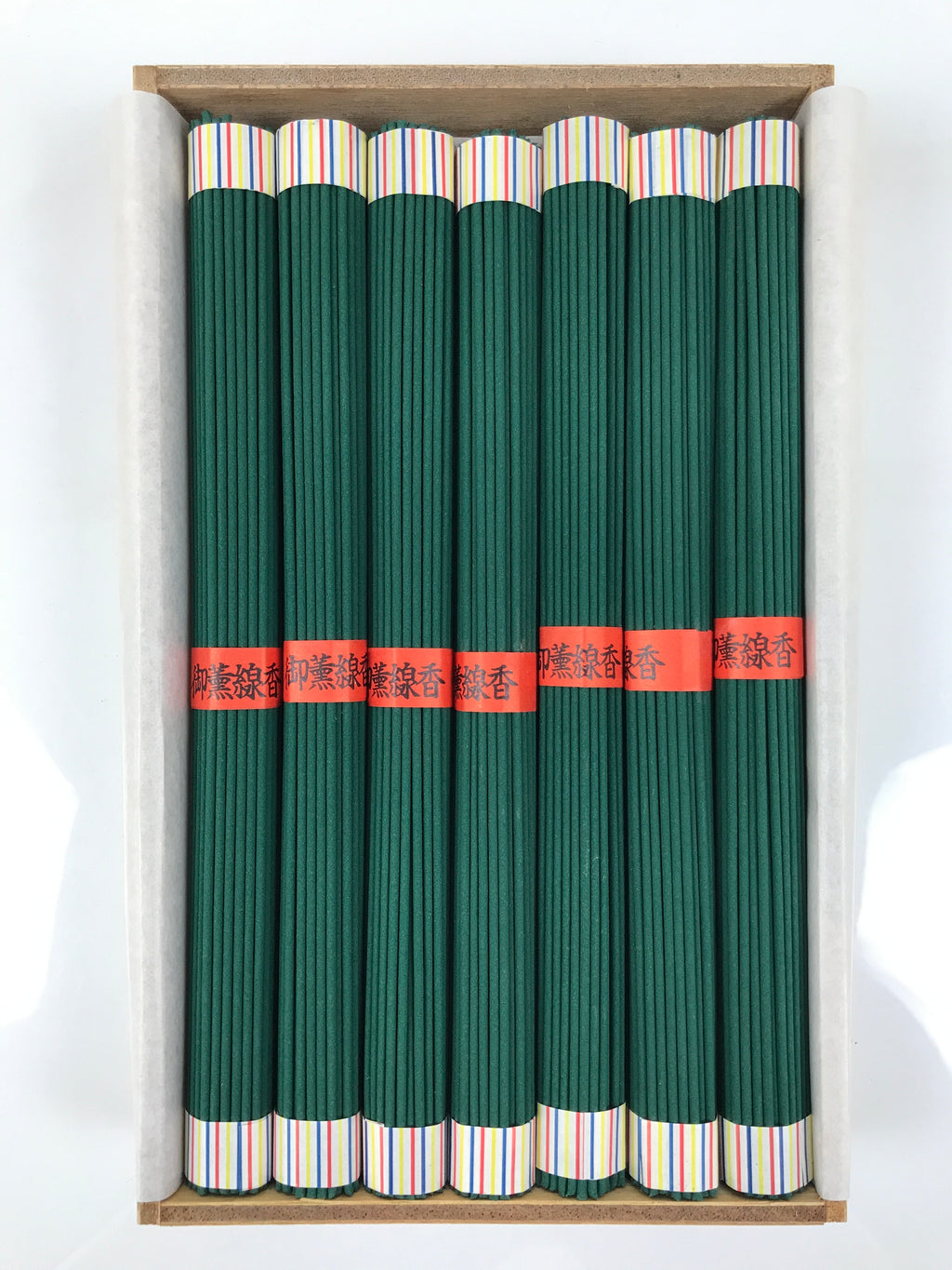 Japanese Buddhist Offer Incense Sticks Senko Vtg Boxed Green Kakumeiko IN51