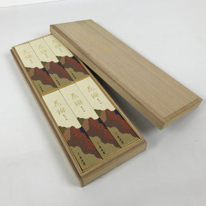 Japanese Buddhist Offer Incense Sticks Senko Vtg Wooden Boxed