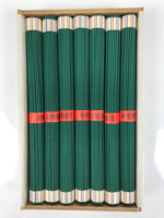 Japanese Buddhist Offer Incense Sticks Senko Vtg Wooden Boxed Green Oko IN46