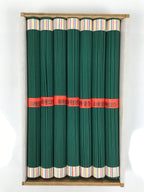 Japanese Buddhist Offer Incense Sticks Senko Vtg Wooden Boxed Green Oko IN48