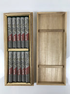 Japanese Buddhist Offer Incense Sticks Senko Vtg Wooden Boxed Green Zuiho IN41