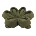 Japanese Buddhist Orin Bell Singing Bowl Fabric Pillow Green Flower Beads BA613