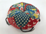 Japanese Buddhist Orin Bell Singing Bowl Fabric Pillow Shochikubai Floral BA889