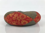 Japanese Buddhist Orin Bell Singing Bowl Fabric Pillow Vtg Purple Red Gold BA890