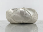 Japanese Buddhist Orin Bell Singing Bowl Fabric Pillow White Tassel Floral BA898
