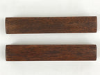Japanese Buddhist Percussion Instrument Hyoushigi Ongi Vtg Wood Brown BA75