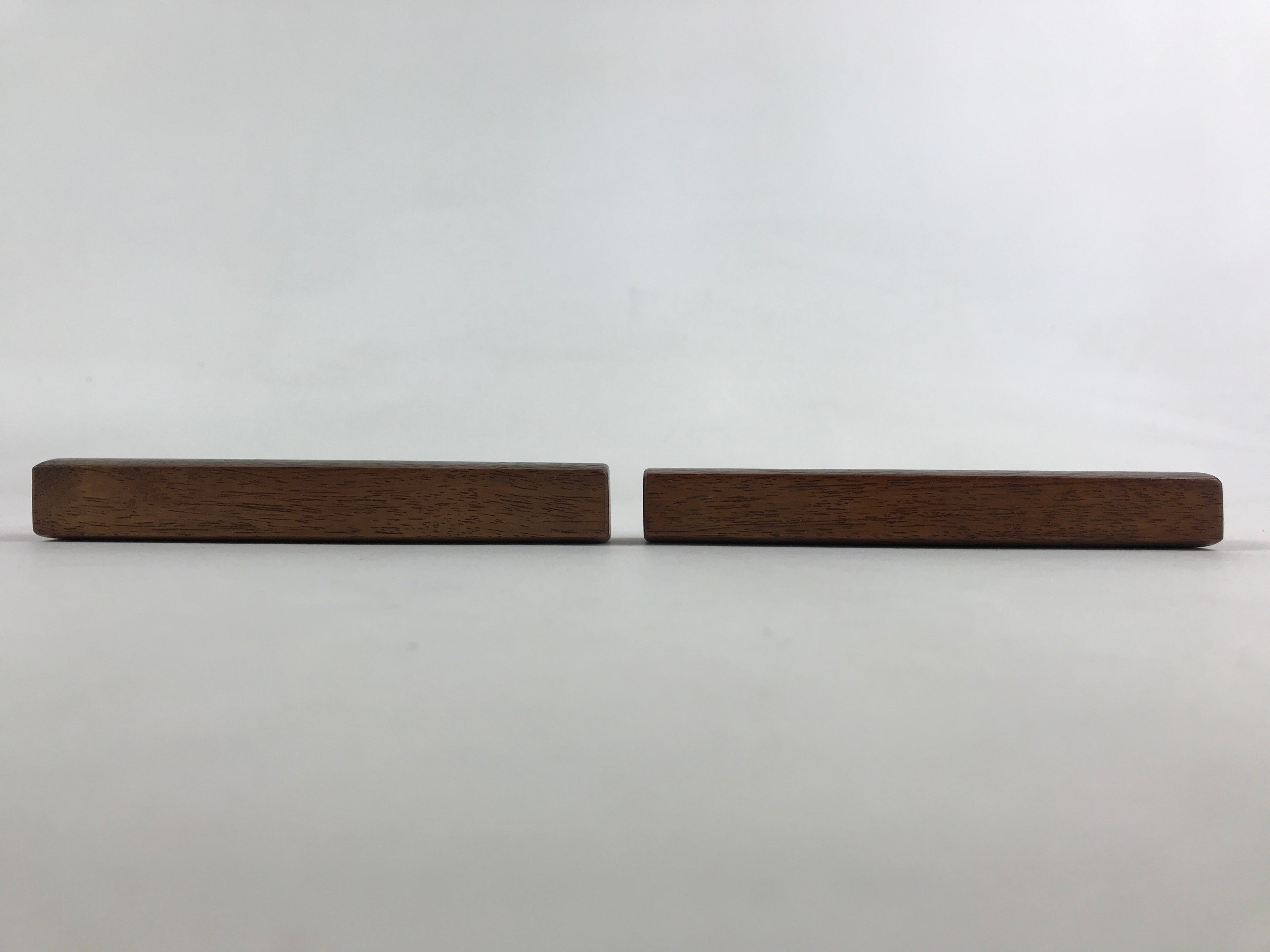 Japanese Buddhist Percussion Instrument Hyoushigi Ongi Vtg Wood Brown BA75