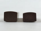 Japanese Buddhist Percussion Instrument Hyoushigi Ongi Vtg Wood Brown BA75