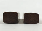 Japanese Buddhist Percussion Instrument Hyoushigi Ongi Vtg Wood Brown BA75