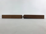 Japanese Buddhist Percussion Instrument Hyoushigi Ongi Vtg Wood Brown BA76