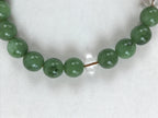 Japanese Buddhist Prayer Beads Bracelet Vtg Rosary Juzu Green Clear Brown JZ134