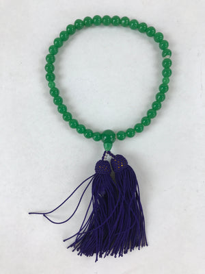 silver and black beads elastic bracelet Buddhist prayer Mala mediation  letter | eBay
