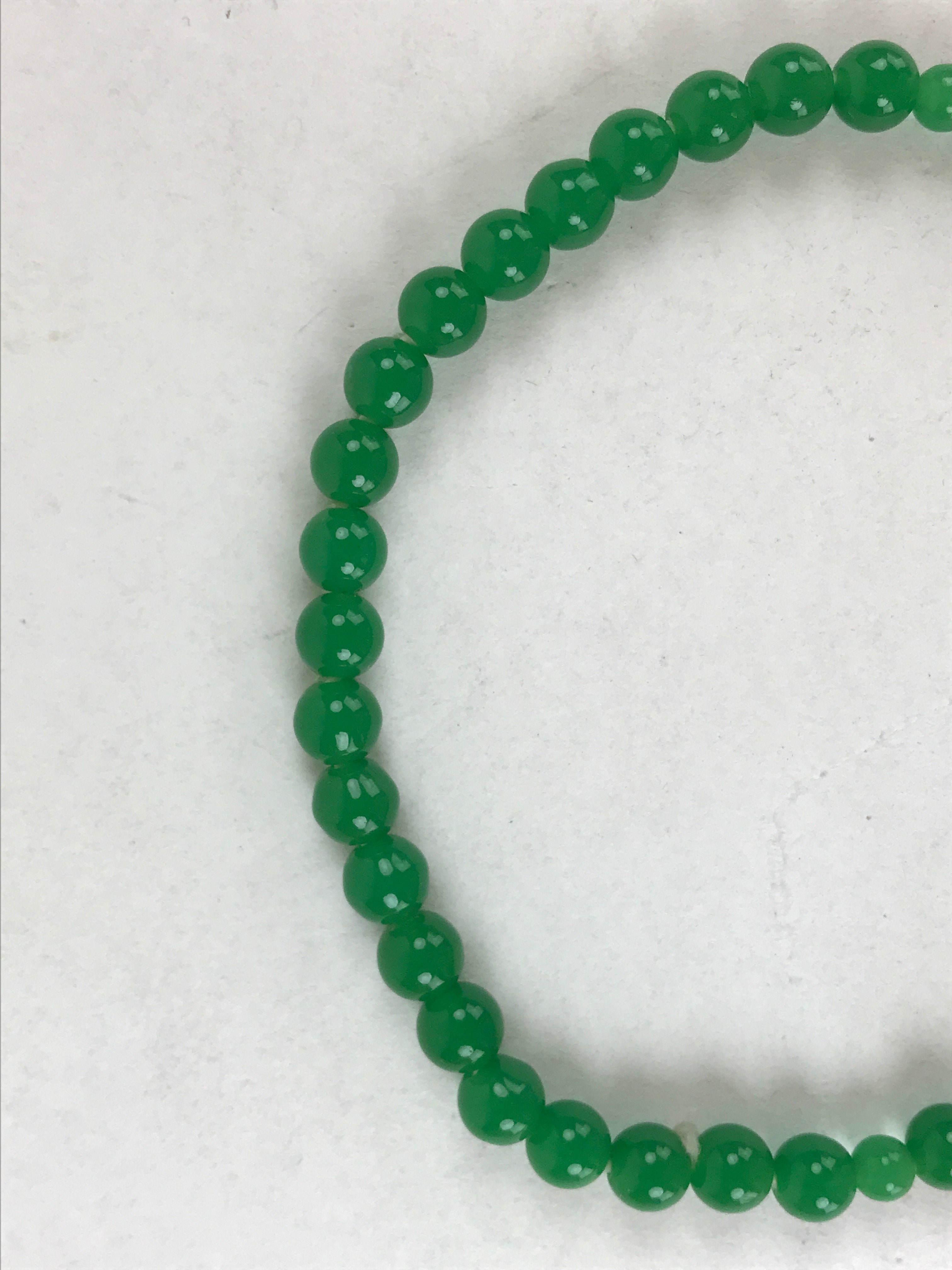 Japanese Buddhist Prayer Beads Bracelet Vtg Rosary Juzu Green Purple JZ131