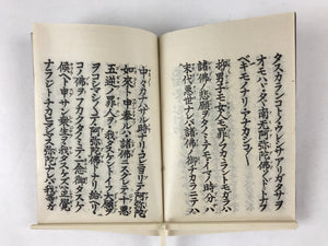 Japanese Buddhist Prayer Book C1920 Ofumi Jodo Shinshu Ganshuji Blue BA221